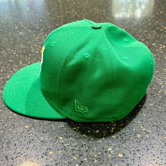 New Era Green Cap with Blue and Yellow Logo - Picture 3 of 10